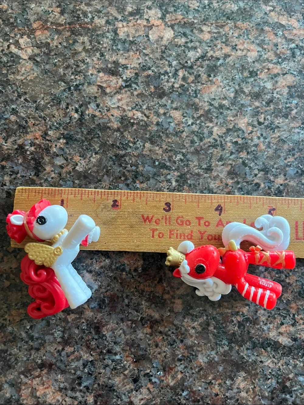 Lalaloopsy Mini Ponies Target Christmas Holiday Figurines Red/White Lot Of 2